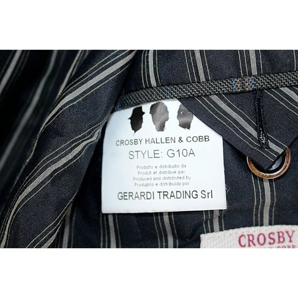 Vintage Crosby Hallen And Cobb Sport Coat Mens 48 Plaid 3 Button Suit Jacket - Picture 8 of 8